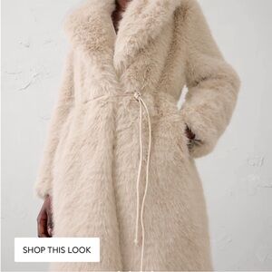 Banana Republic Factory Cream Teddy Jacket